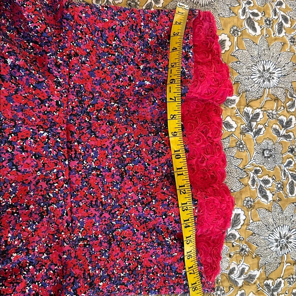 Strapless Retro Pink Floral Dress by Judy Masliyah 9-11-0009 - Picture 5 of 9